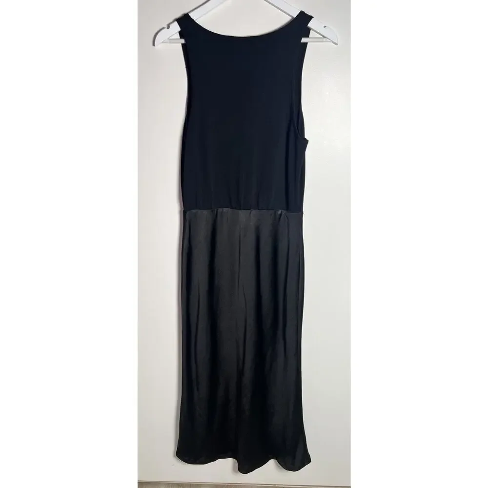 Anthropologie x Mare Knit Slip Twofer Black Midi Dress - Picture 6 of 13